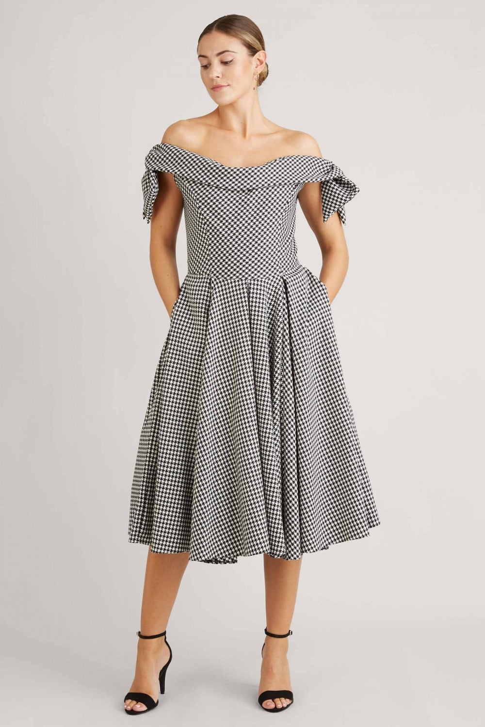 Tilly Dogtooth Prom Dress