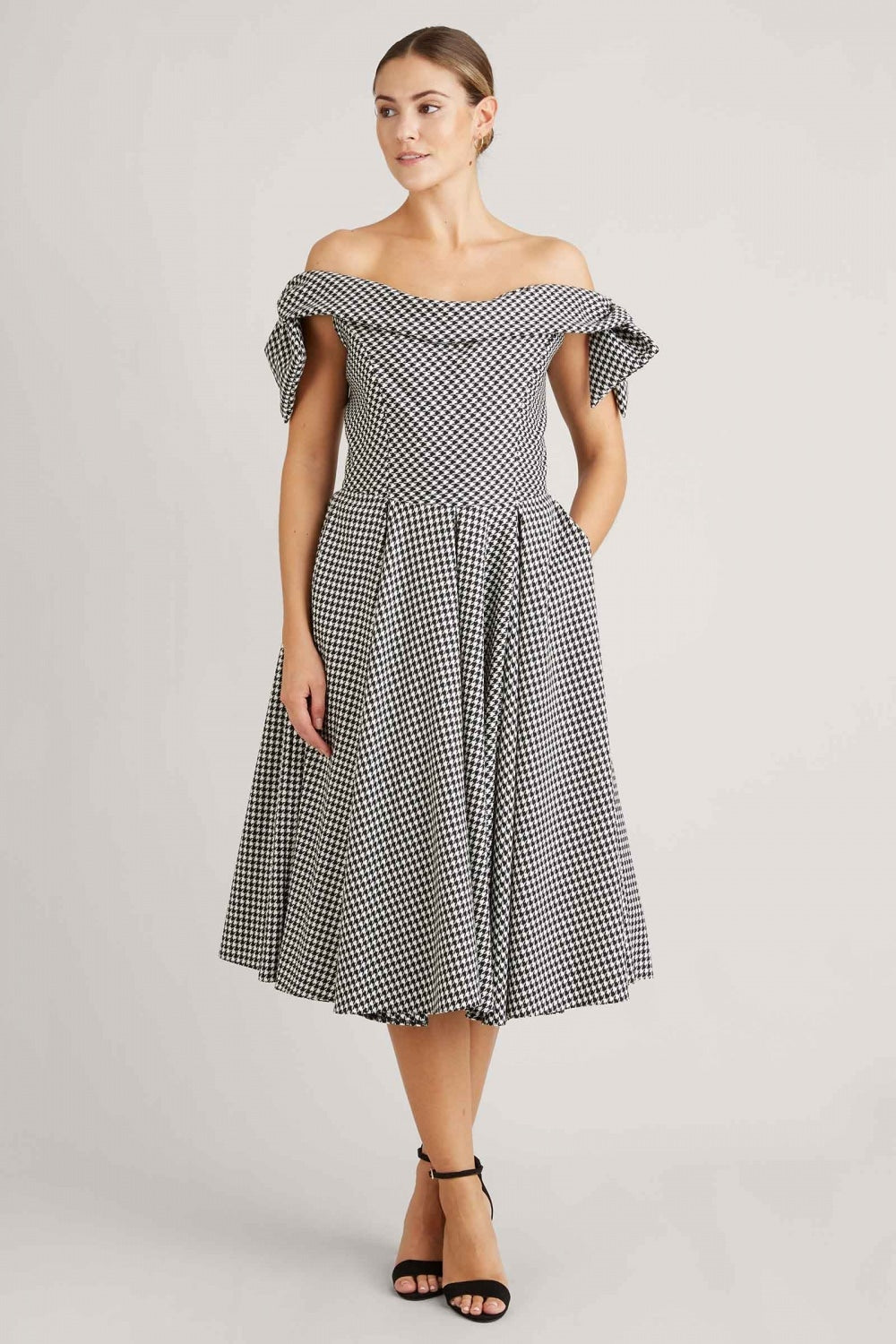 Tilly Dogtooth Prom Dress