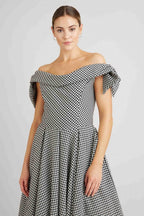 Tilly Dogtooth Prom Dress