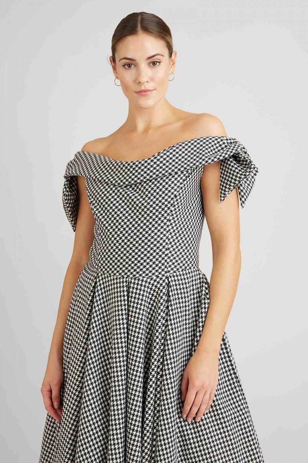 Tilly Dogtooth Prom Dress