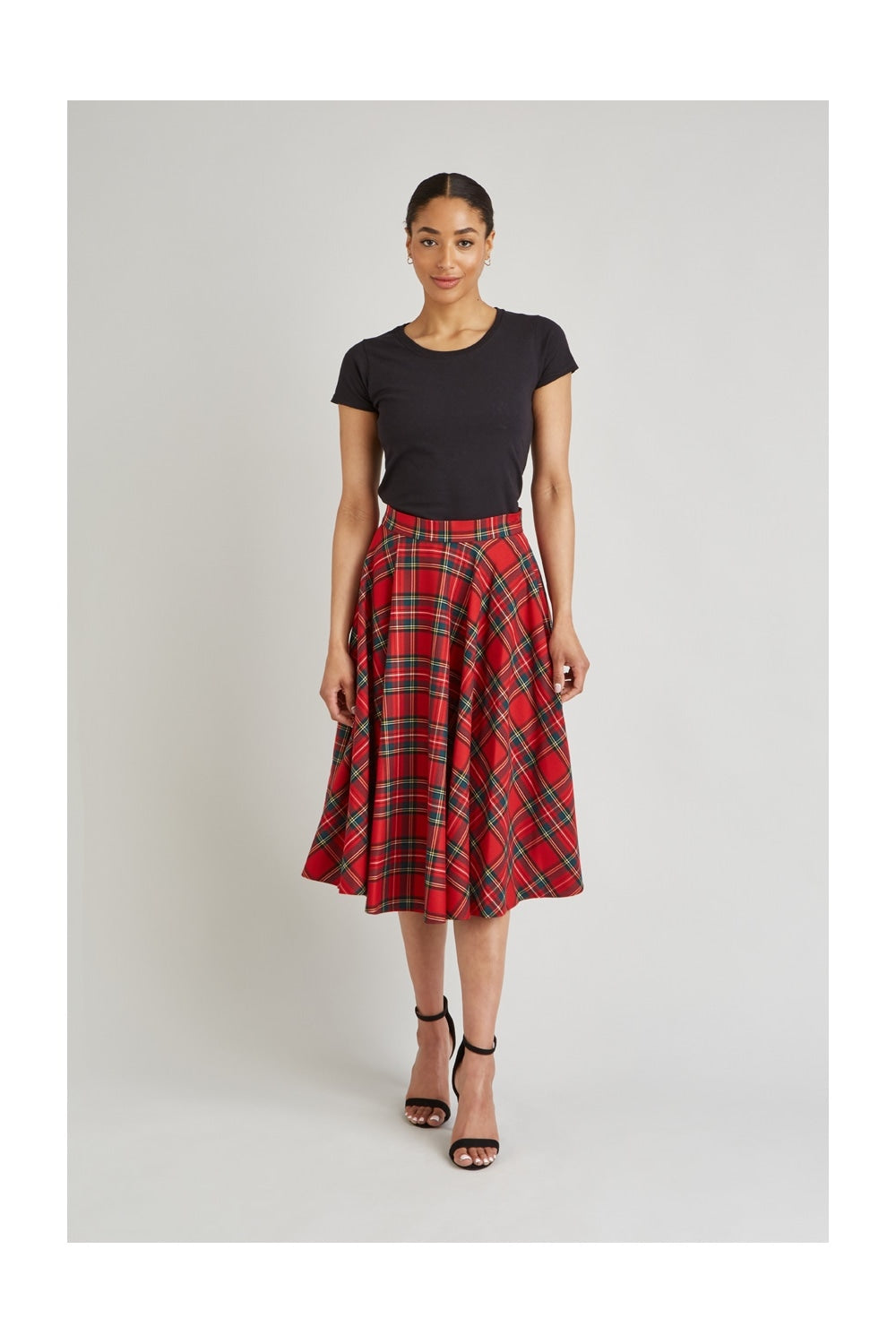 TPDC Tartan Circle Midi Skirt