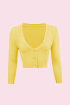 Vintage Cropped ¾ Sleeve Cardigan