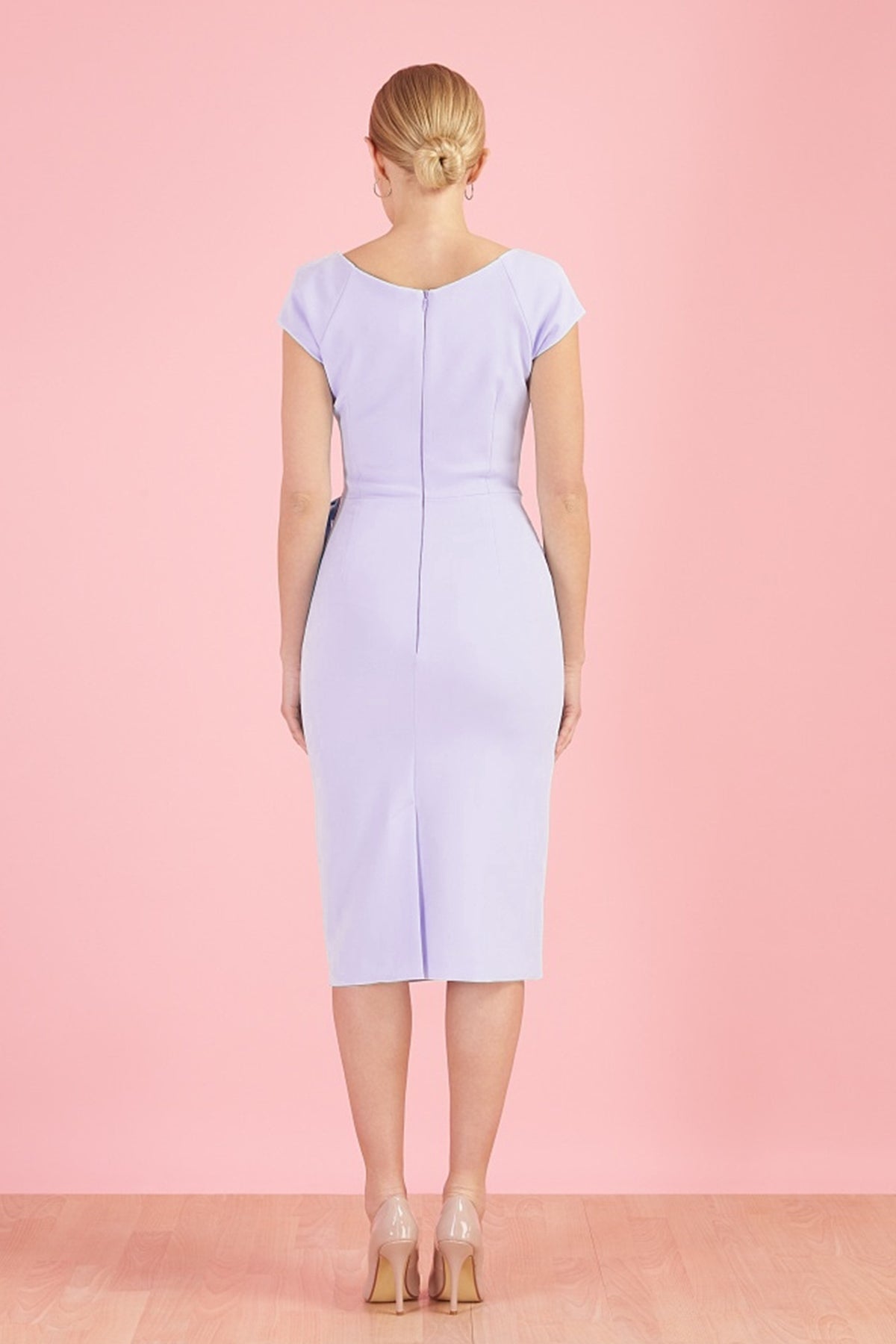 Hourglass Faux Wrap Pencil Dress