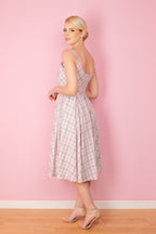 Priscilla Tartan Midi Dress