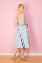 Priscilla Tartan Midi Dress