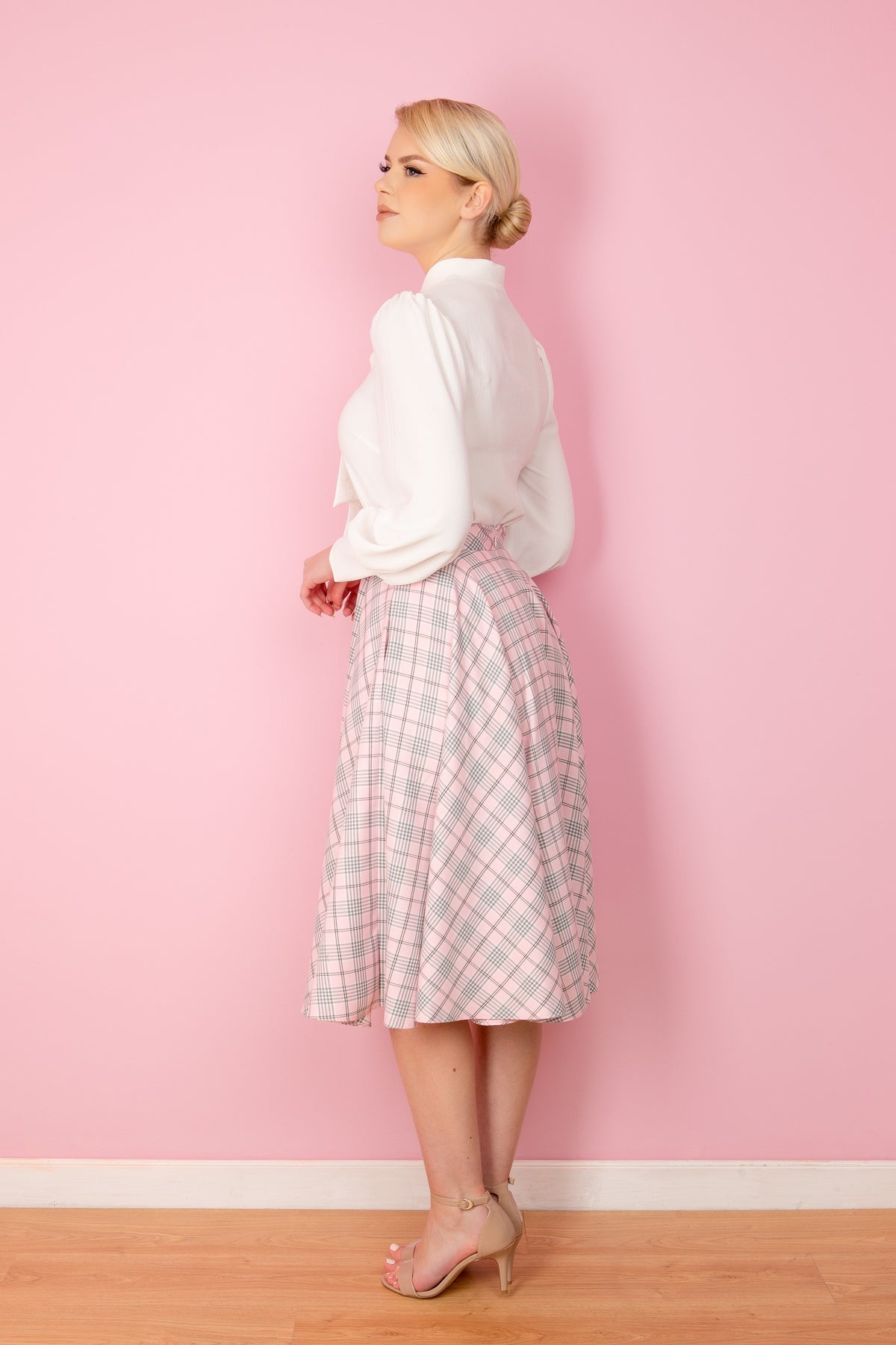 Tartan Midi Circle Skirt