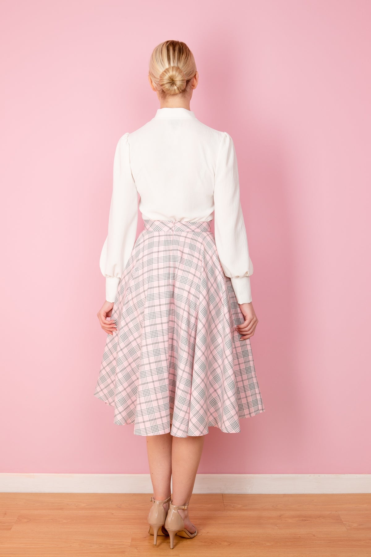 Tartan Midi Circle Skirt
