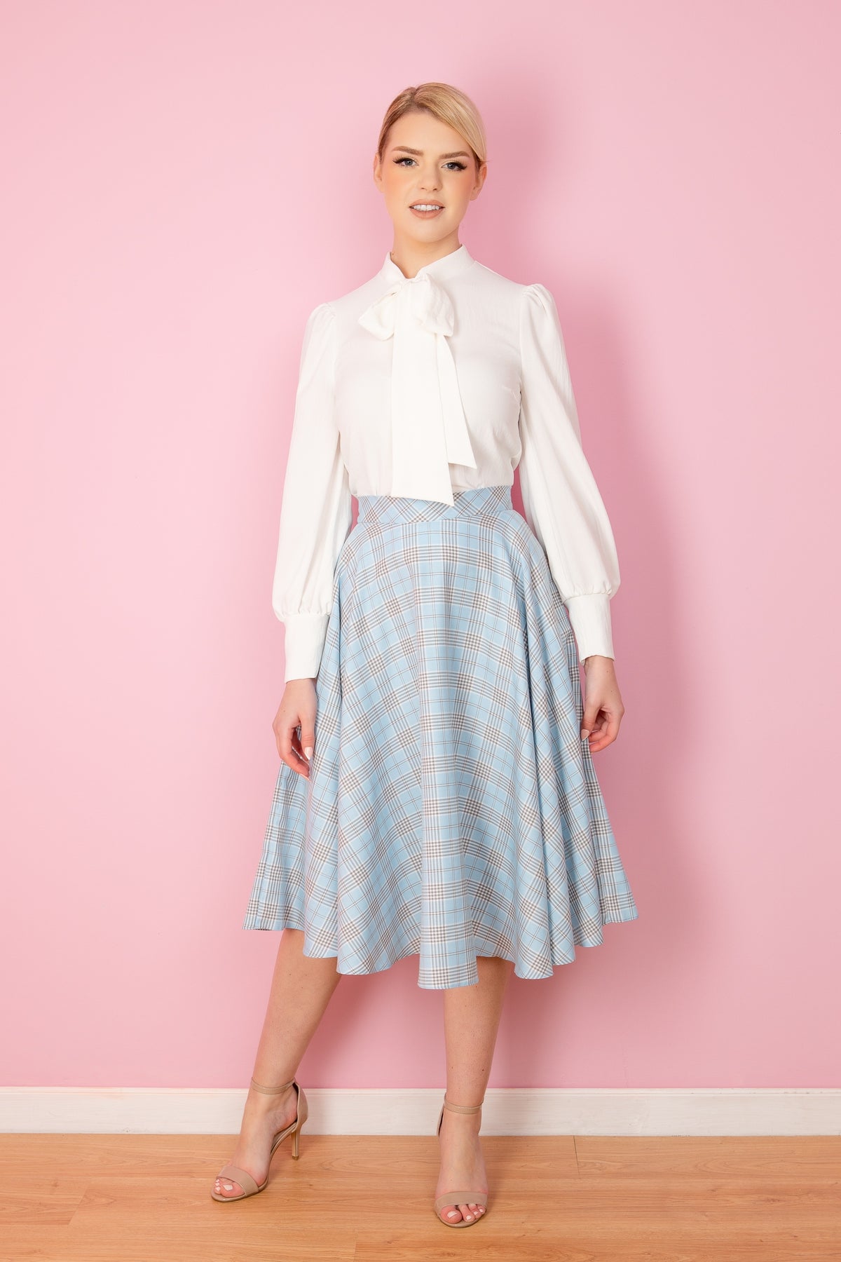 Tartan Midi Circle Skirt