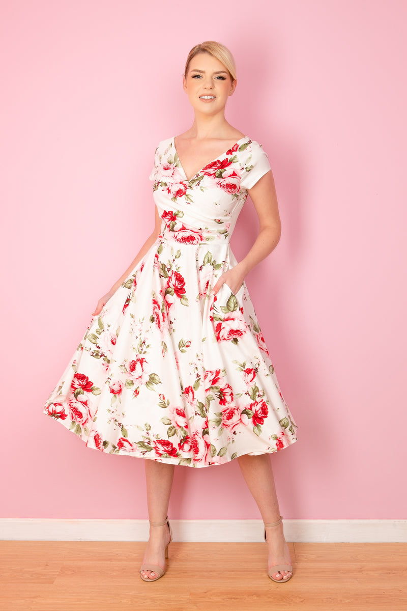 Hourglass Chartwell Swing Dress - Ivory