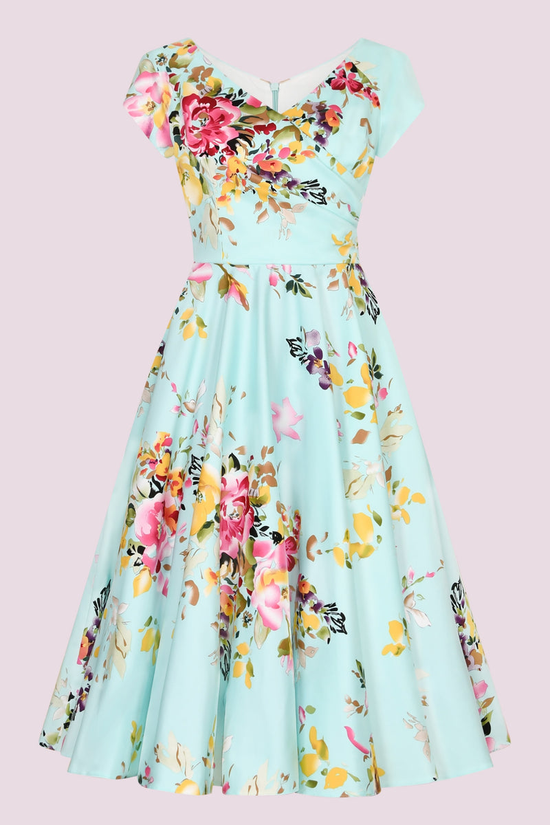 Hourglass Seville Swing Dress - Mint