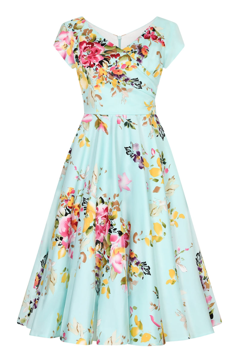 Hourglass Seville Swing Dress - Mint