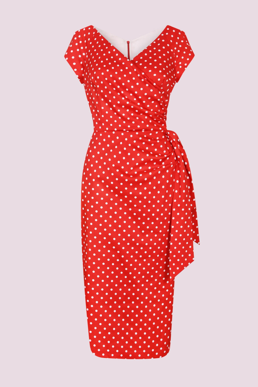Hourglass Polka Dot Pencil Dress