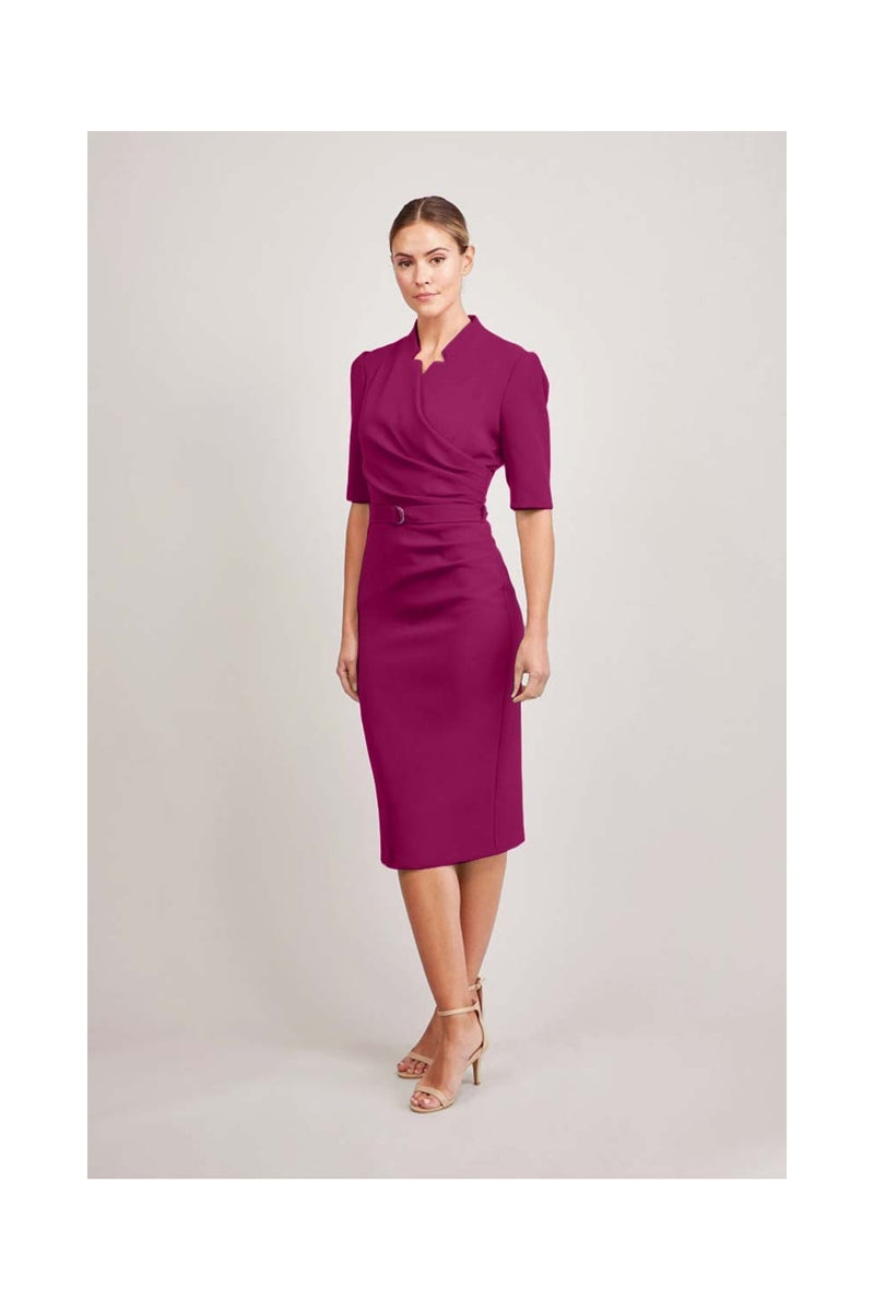 Piper Pencil Dress - Berry