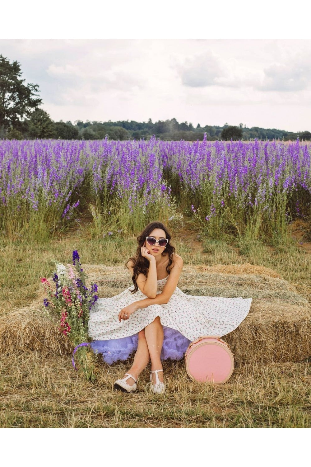 Priscilla Ditsy Midi Dress