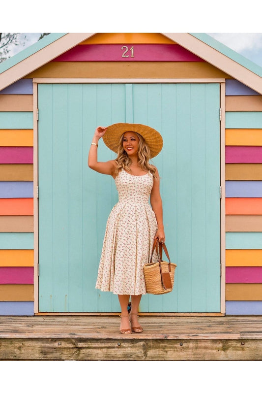 Priscilla Ditsy Midi Dress