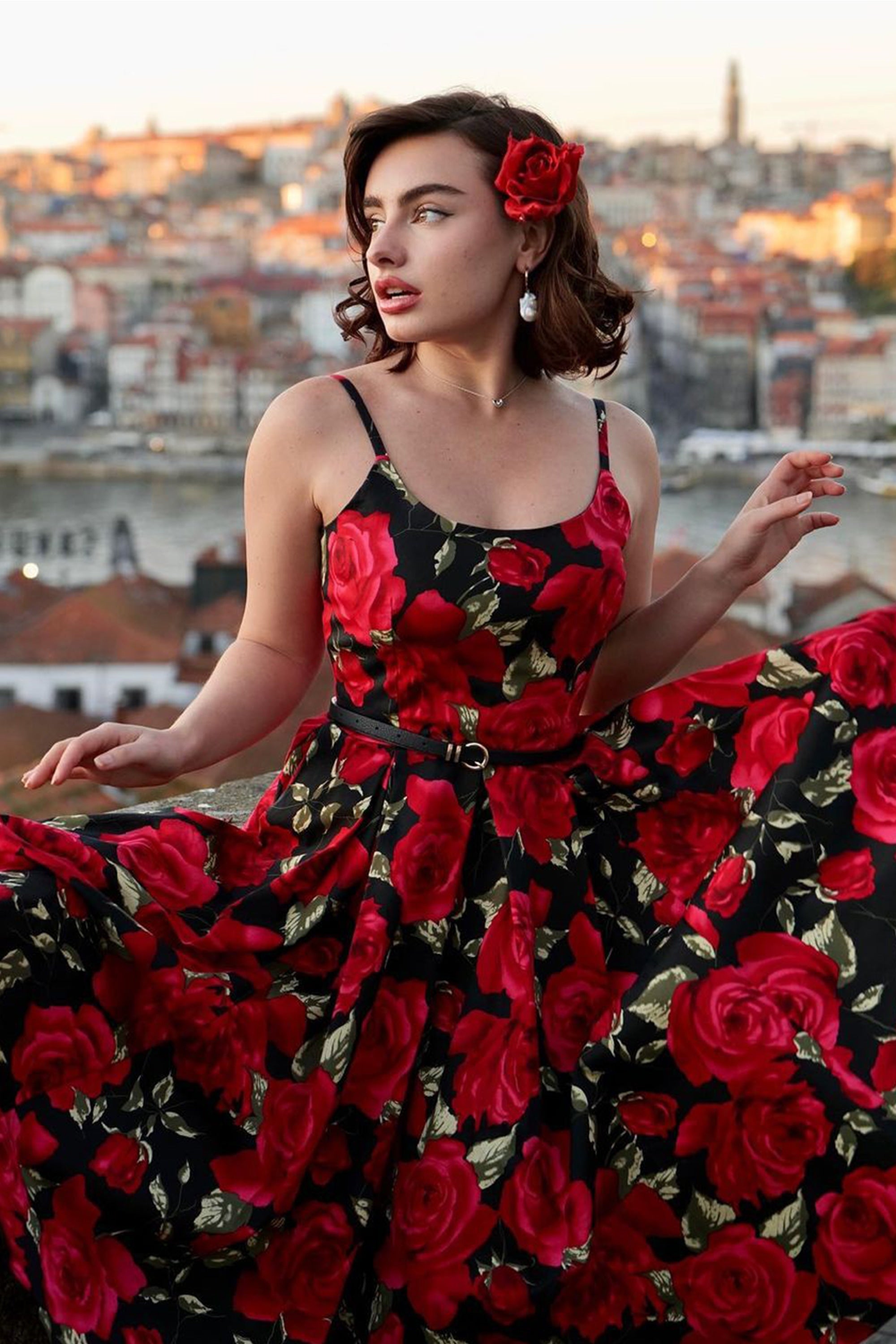 Priscilla Sorrento Midi Dress
