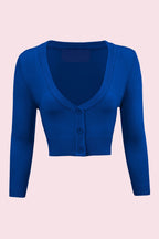 Vintage Cropped ¾ Sleeve Cardigan