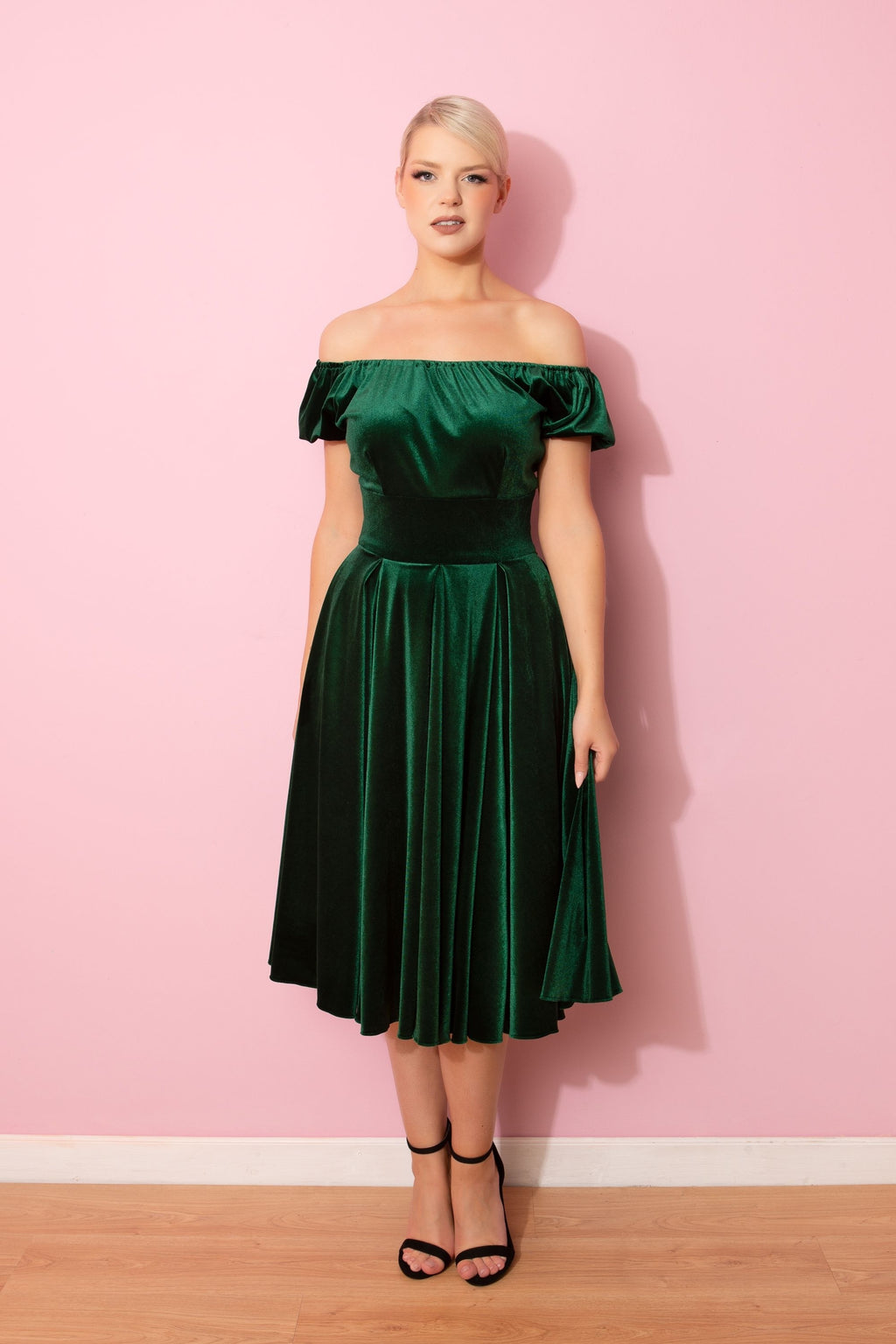 Hayworth Velvet Midi Dress