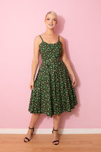 Priscilla Vintage Festive Midi Dress