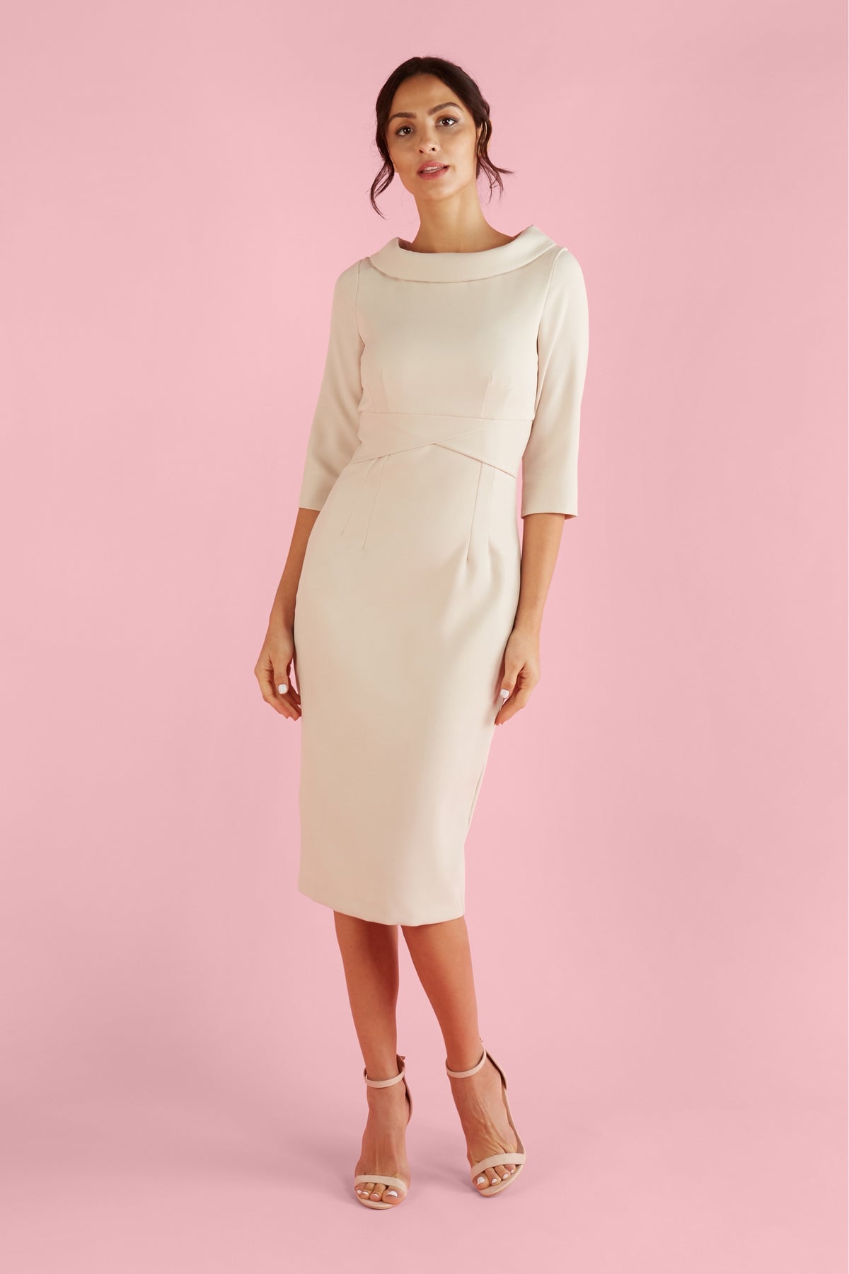 Kennedy Roll Collar Pencil Dress
