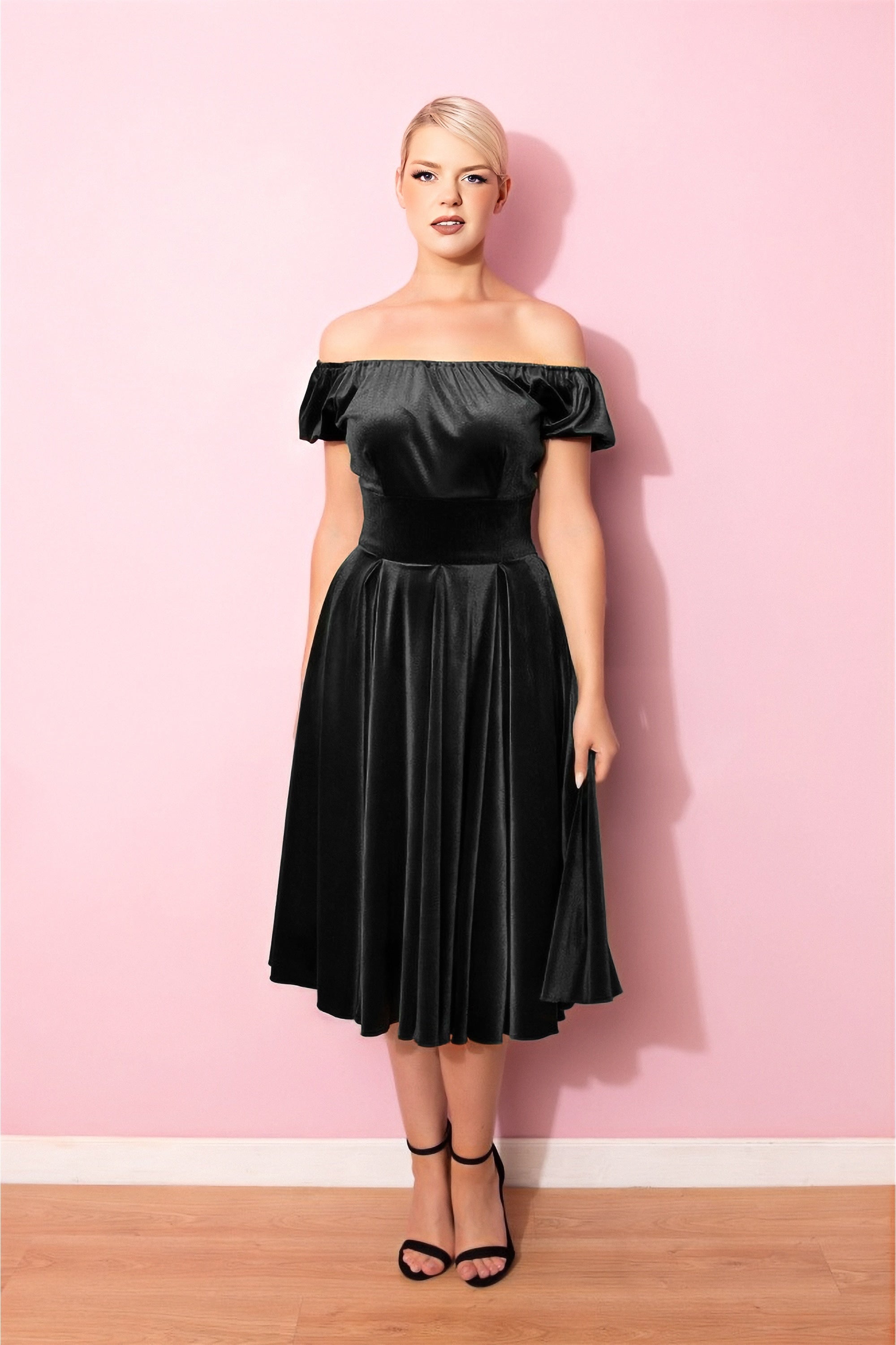 Hayworth Velvet Midi Dress