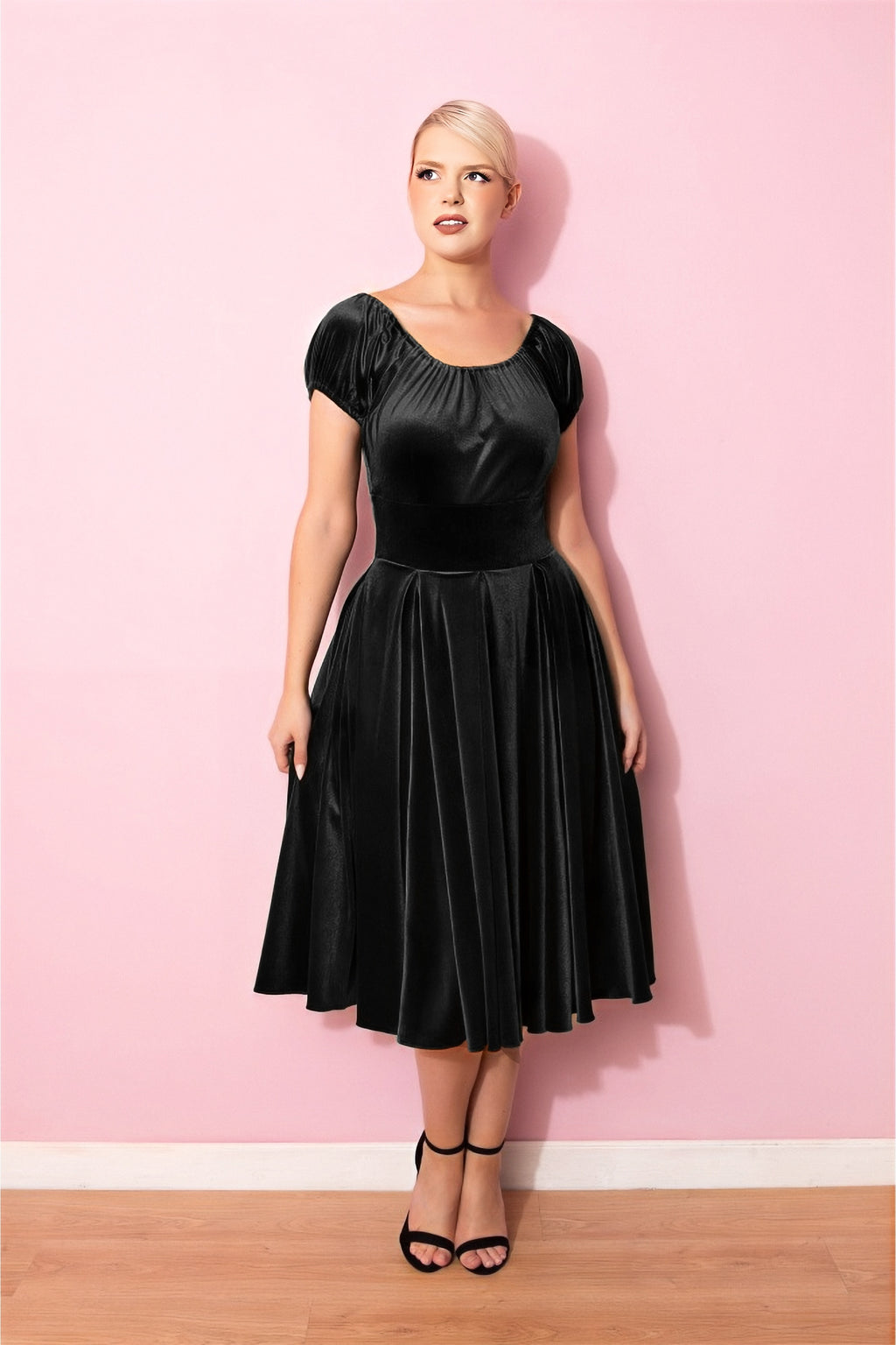 Hayworth Velvet Midi Dress