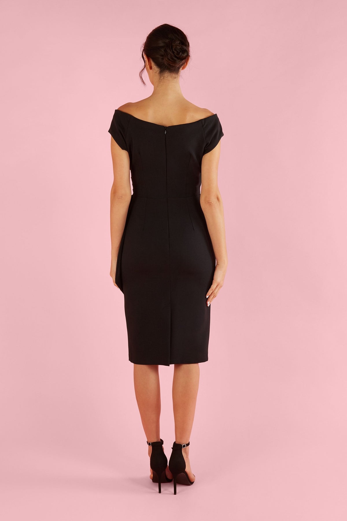 Hourglass Off The Shoulder Pencil Dress
