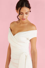 Hourglass Off The Shoulder Pencil Dress