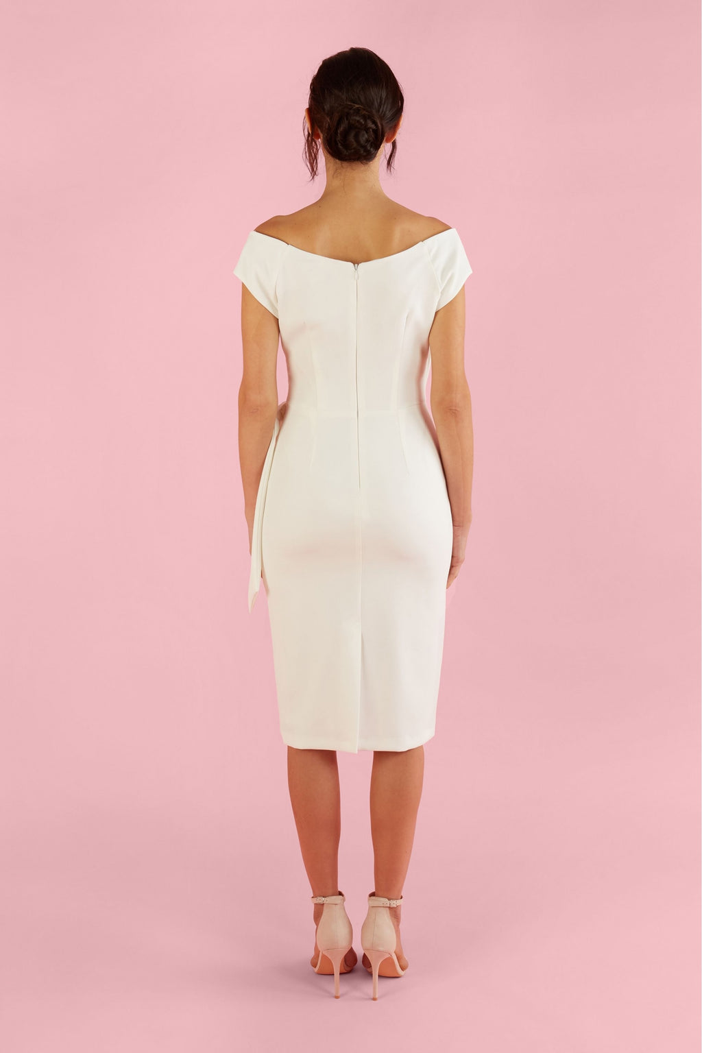 Hourglass Off The Shoulder Pencil Dress