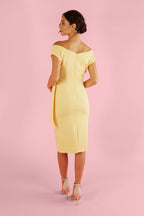 Hourglass Off The Shoulder Pencil Dress