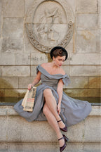 Tilly Dogtooth Prom Dress