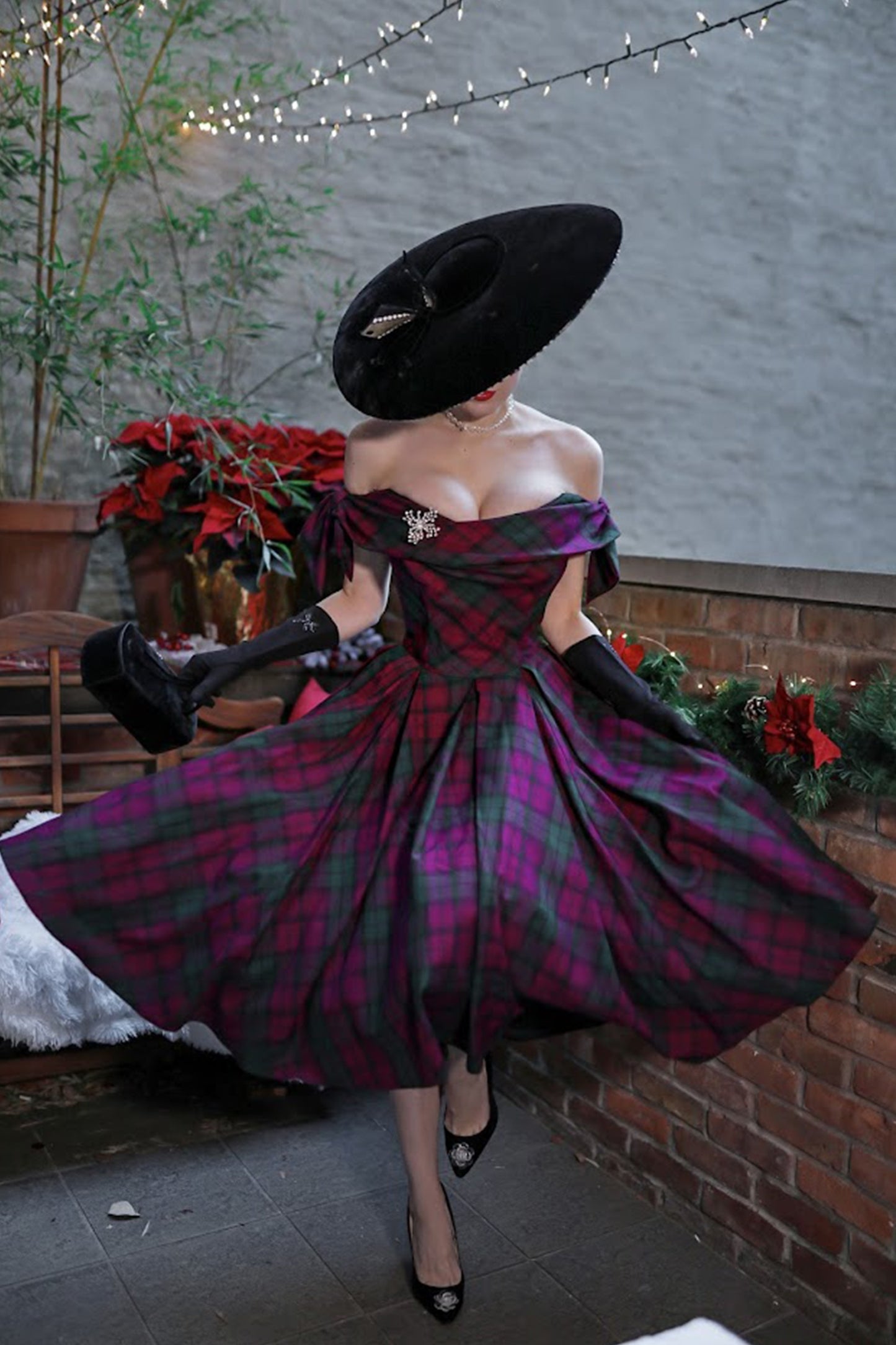 Tilly Berry Tartan Prom Dress