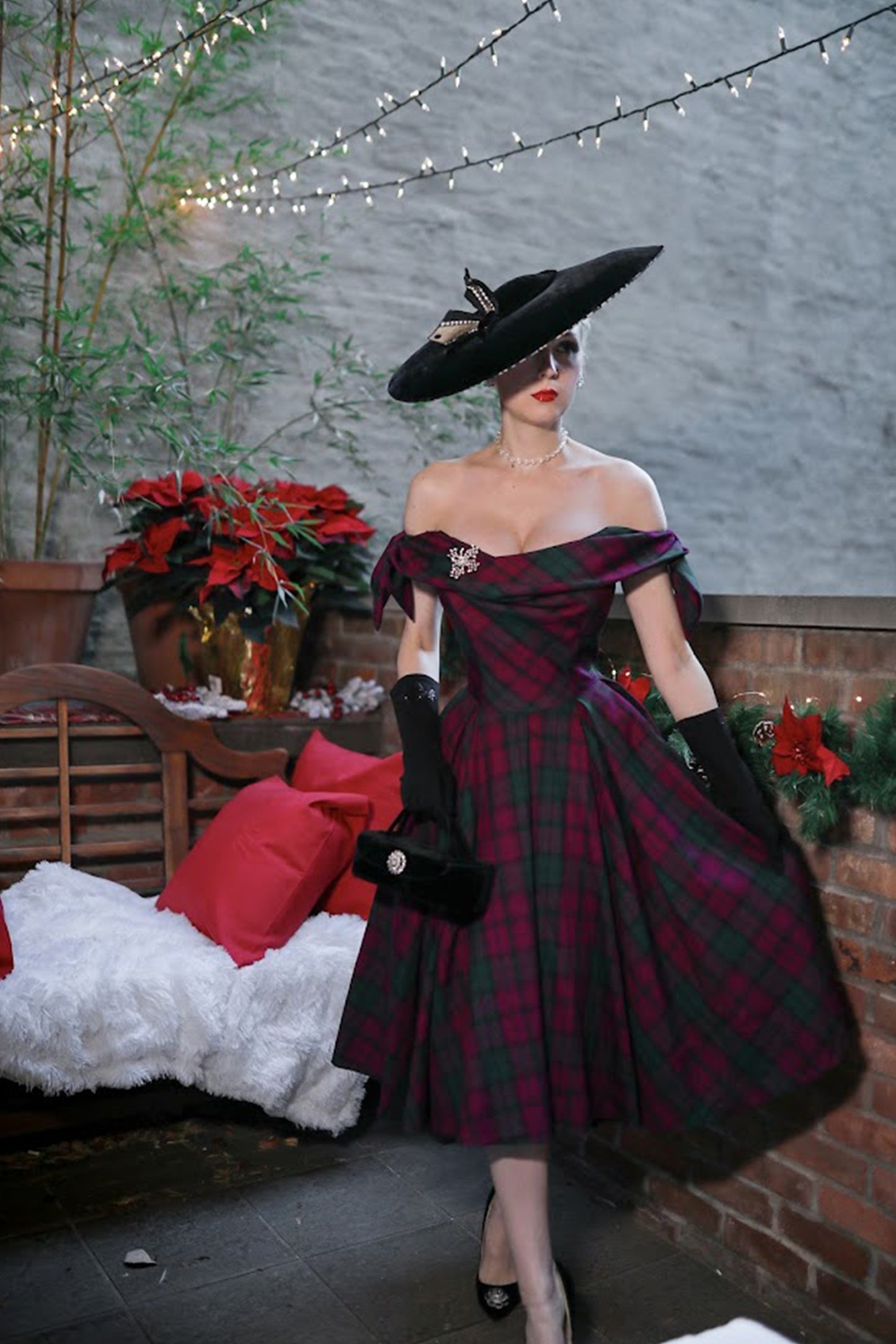 Tilly Berry Tartan Prom Dress