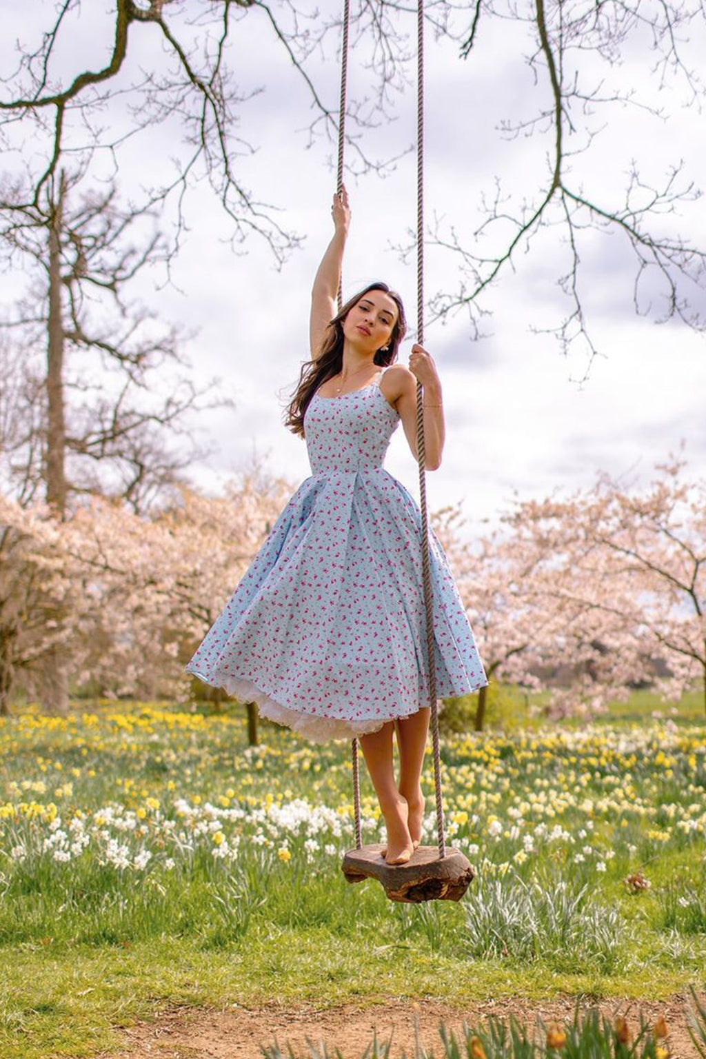 Priscilla Ditsy Midi Dress