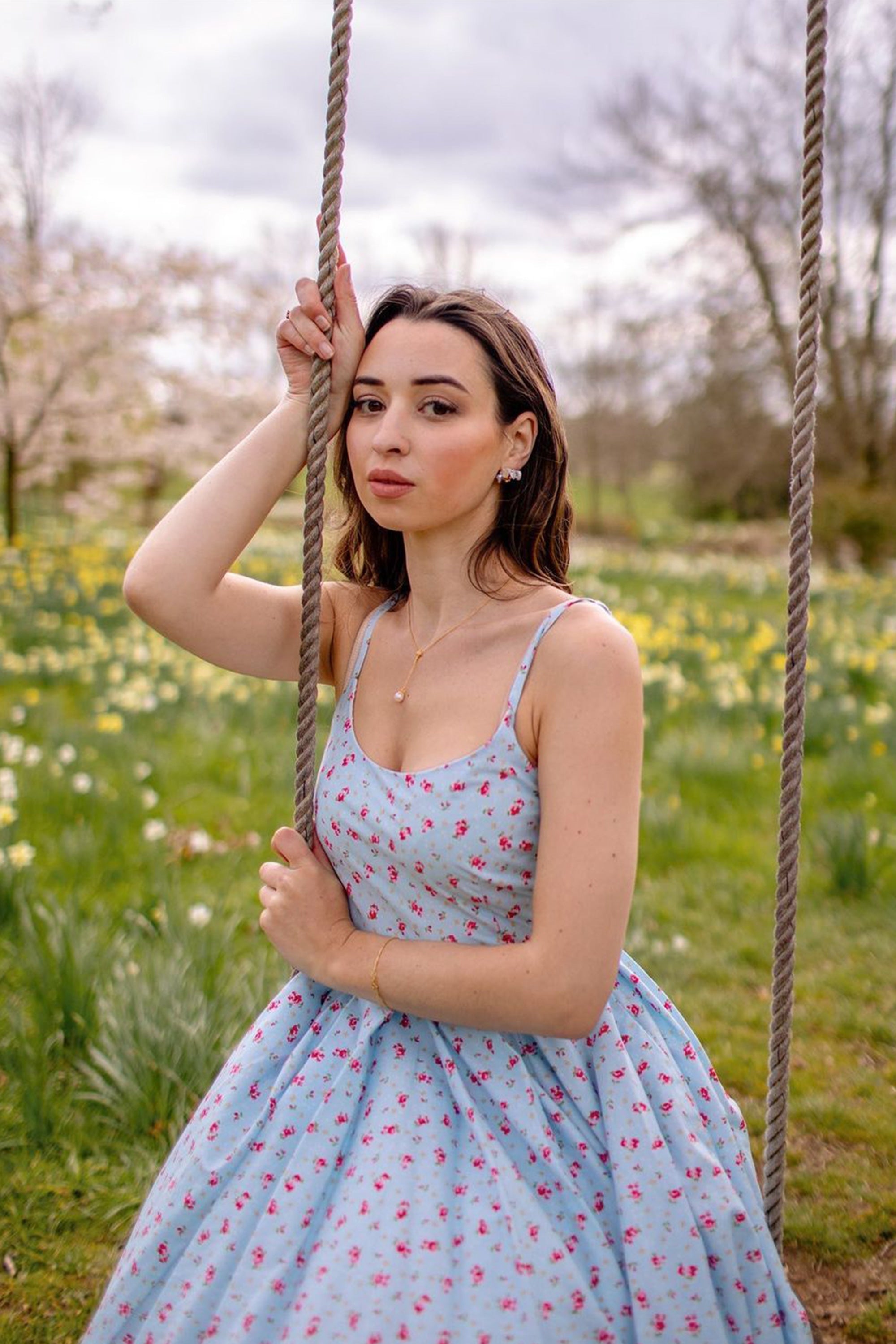 Priscilla Ditsy Midi Dress