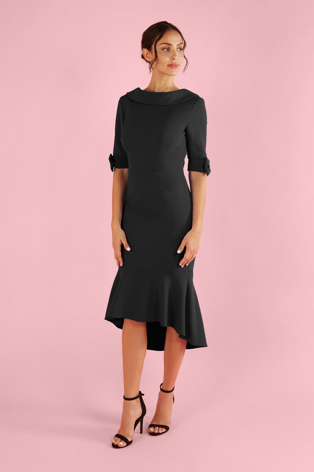 Hollywood Waterfall Hem Dress