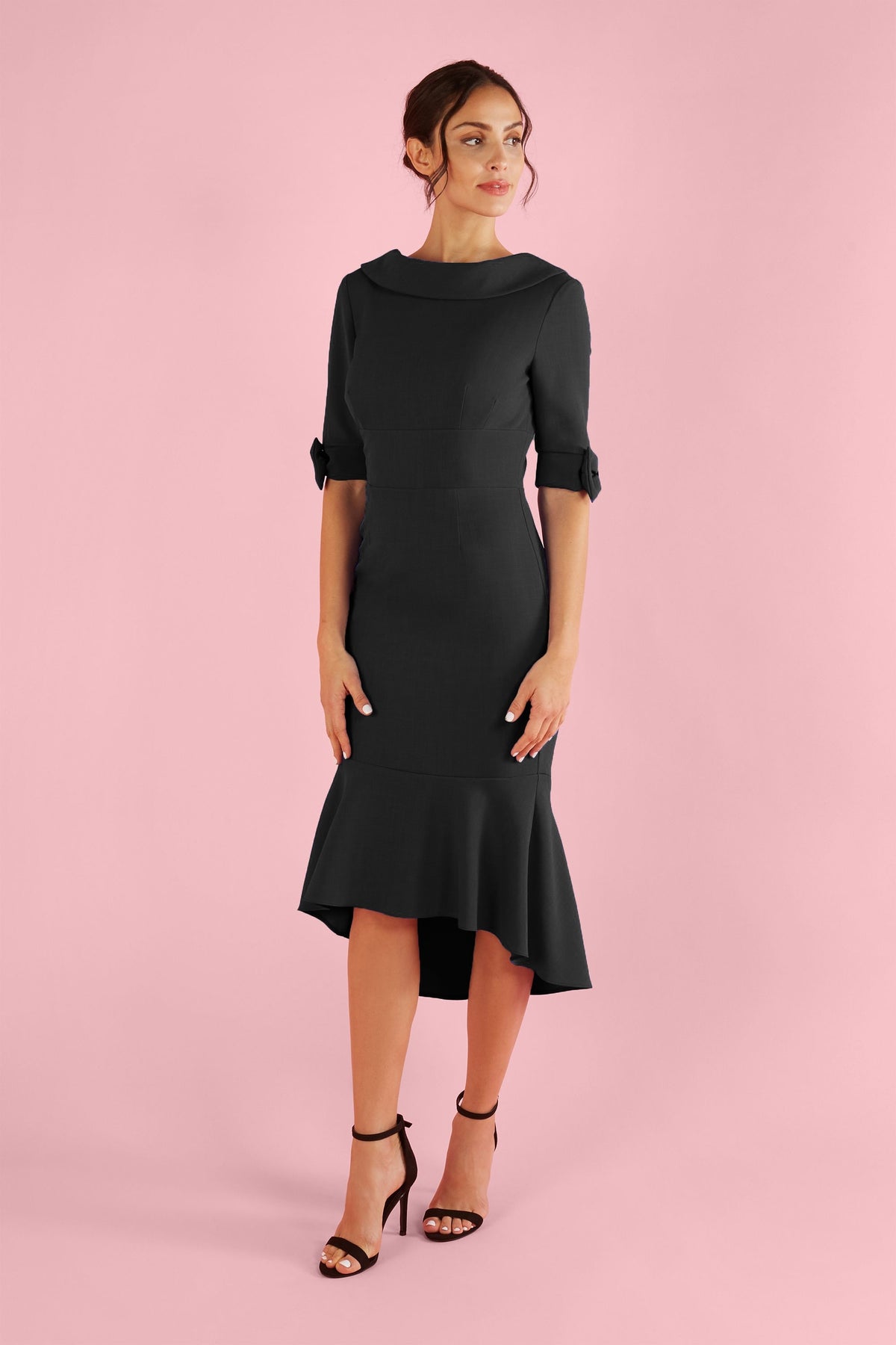 Hollywood Waterfall Hem Dress