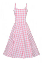 Priscilla Large Gingham Cotton Midi Dress