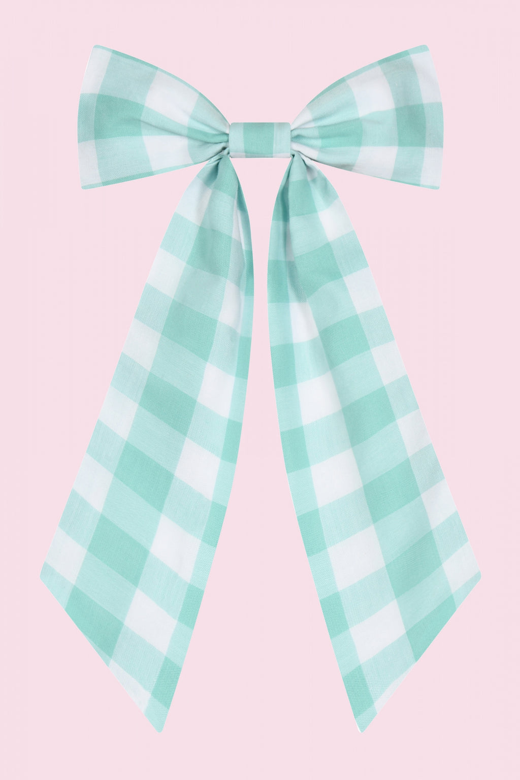 Large Gingham Hair Bow