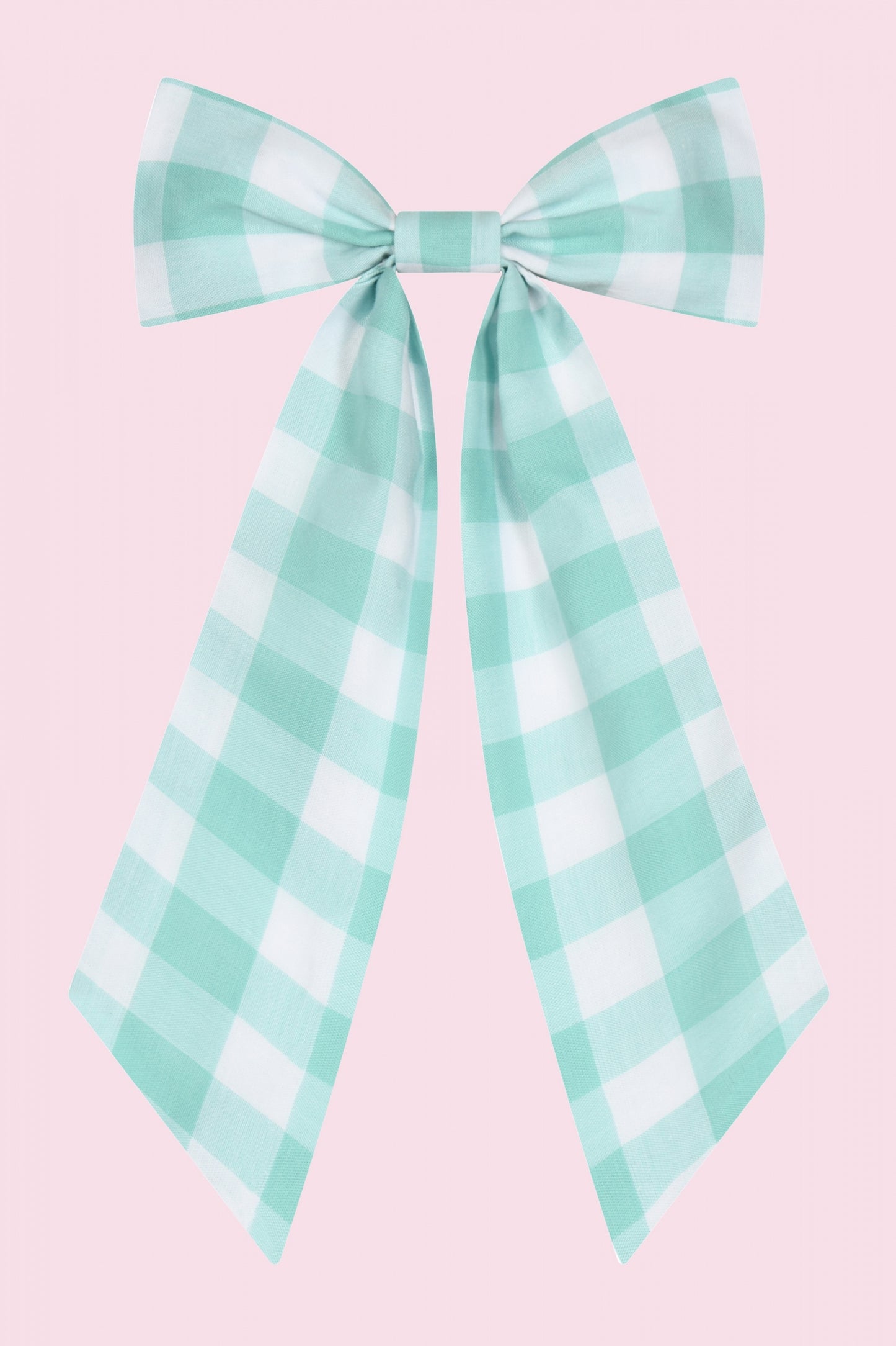 Large Gingham Hair Bow