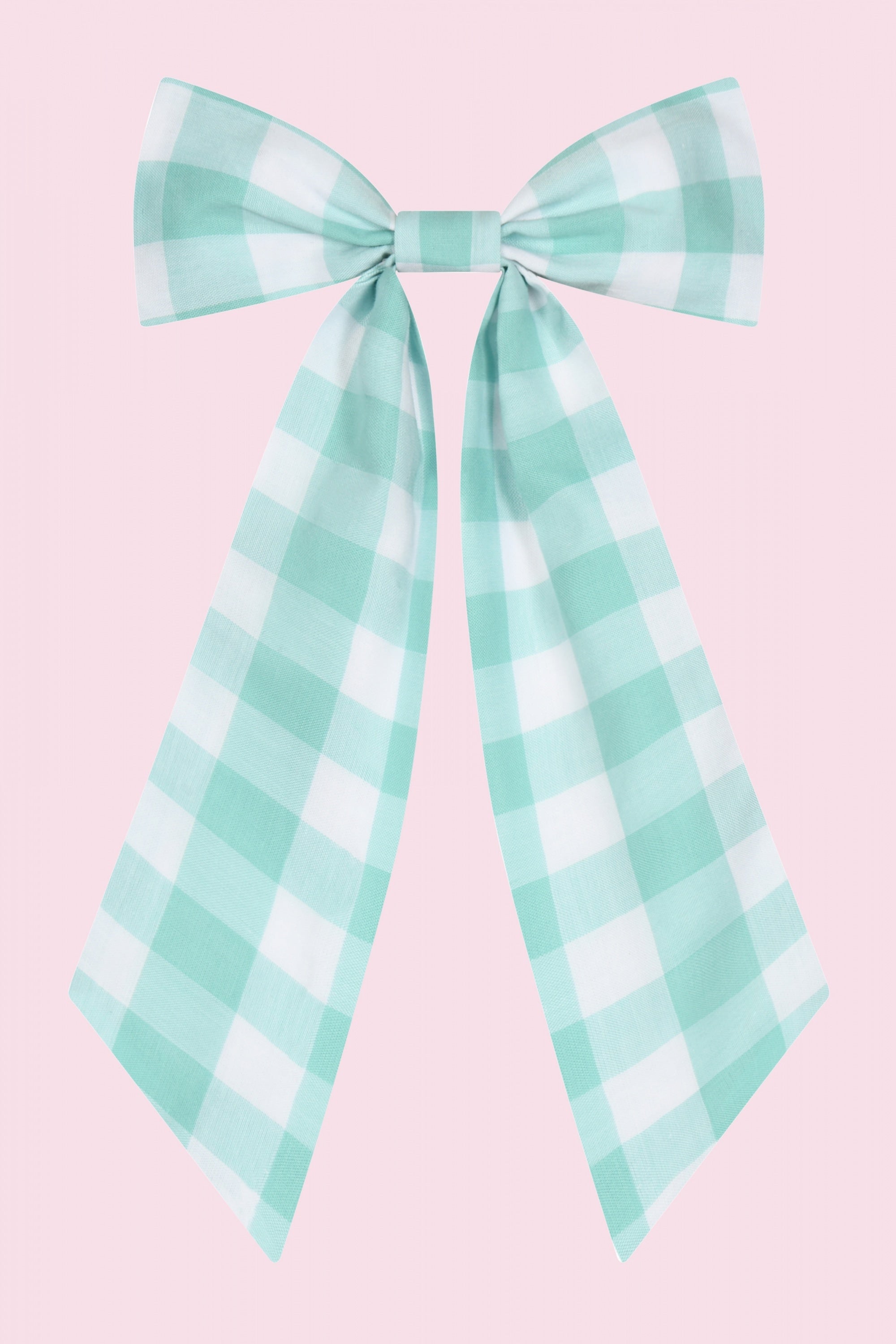 Large Gingham Hair Bow