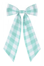 Large Gingham Hair Bow