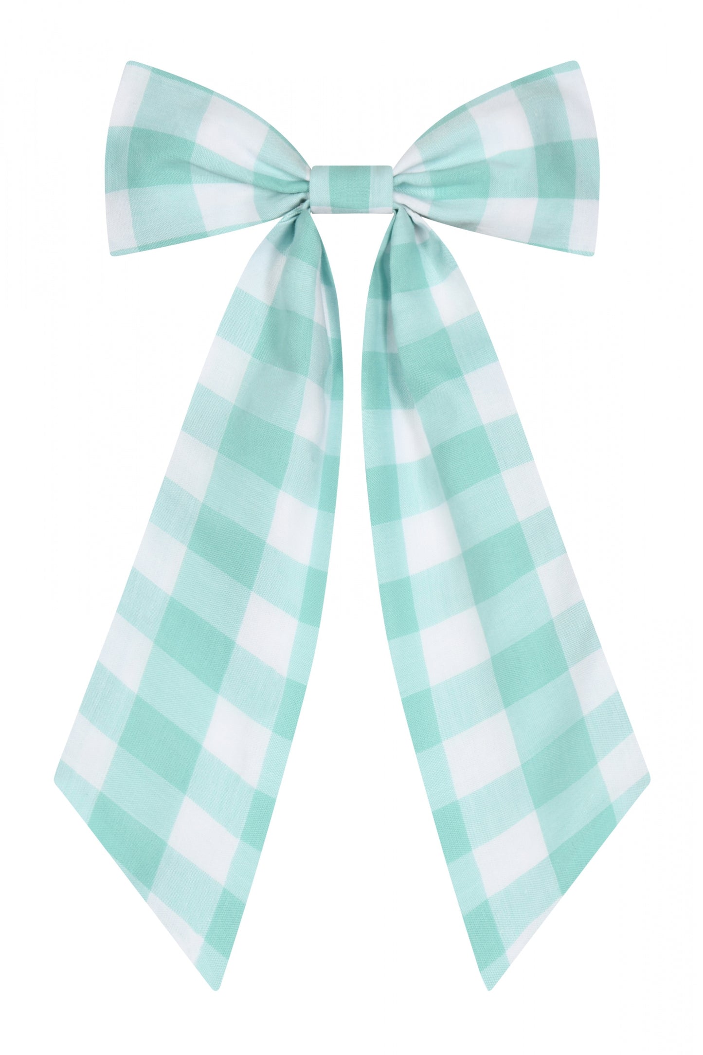Large Gingham Hair Bow