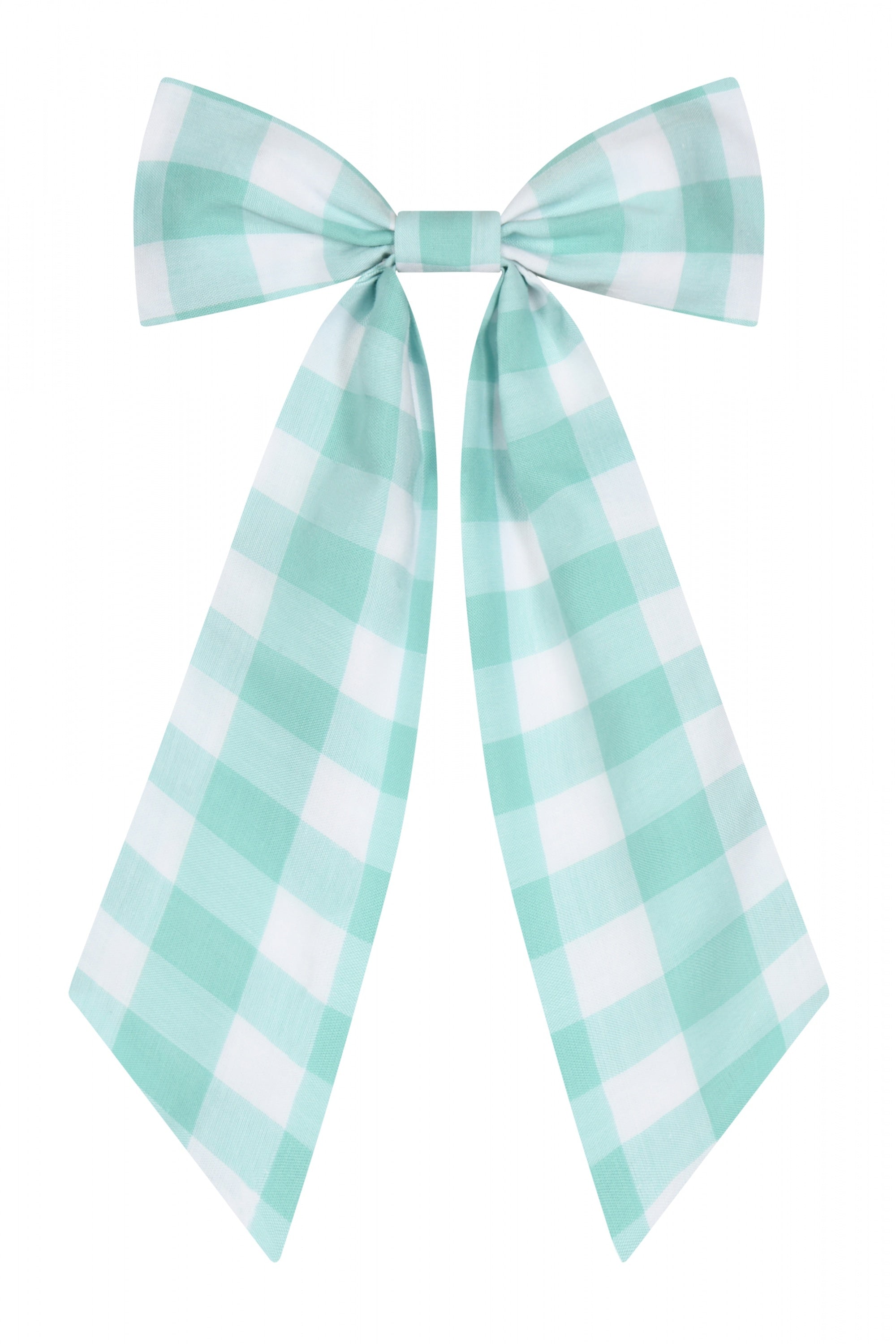 Large Gingham Hair Bow