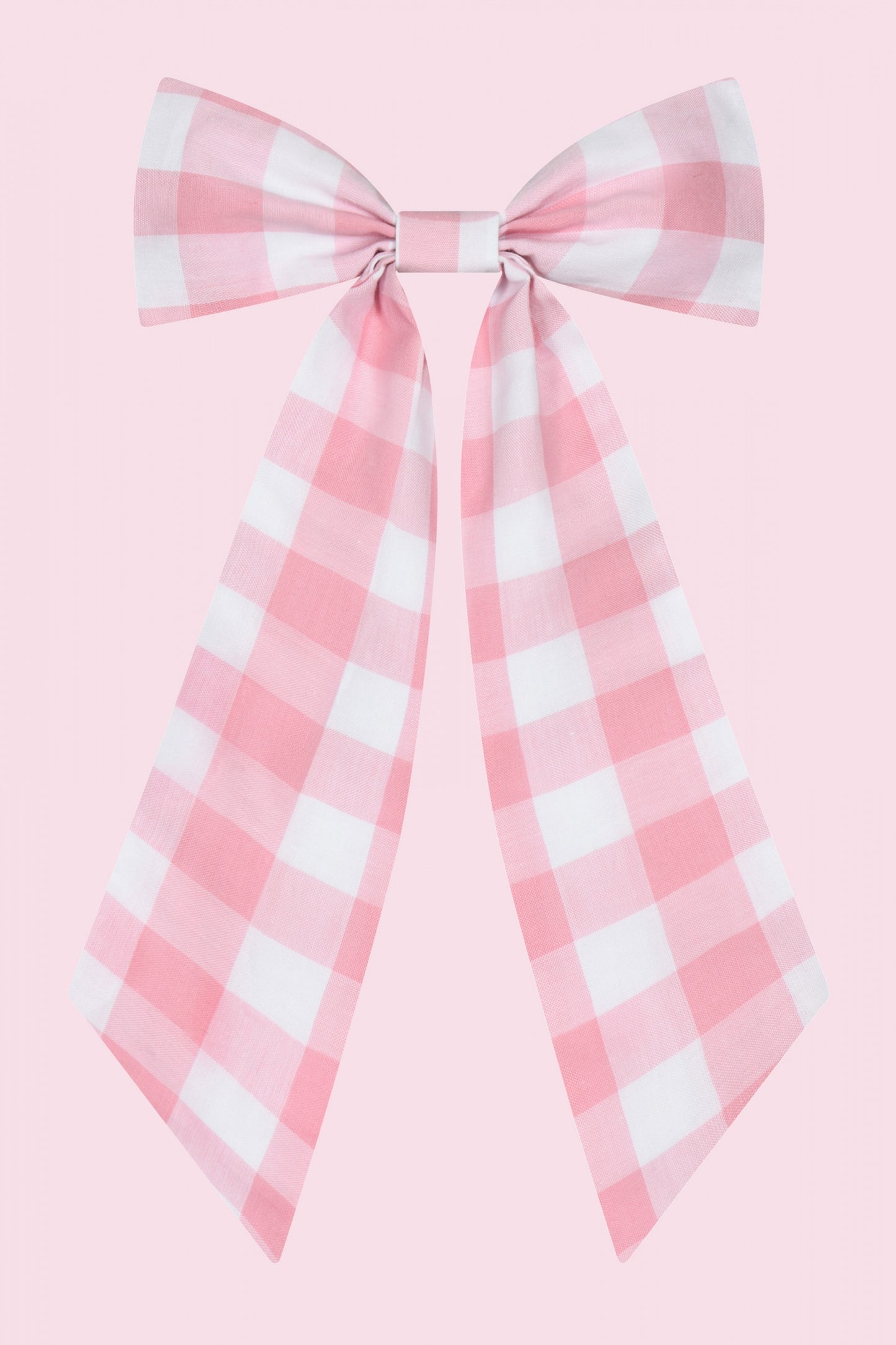 Large Gingham Hair Bow