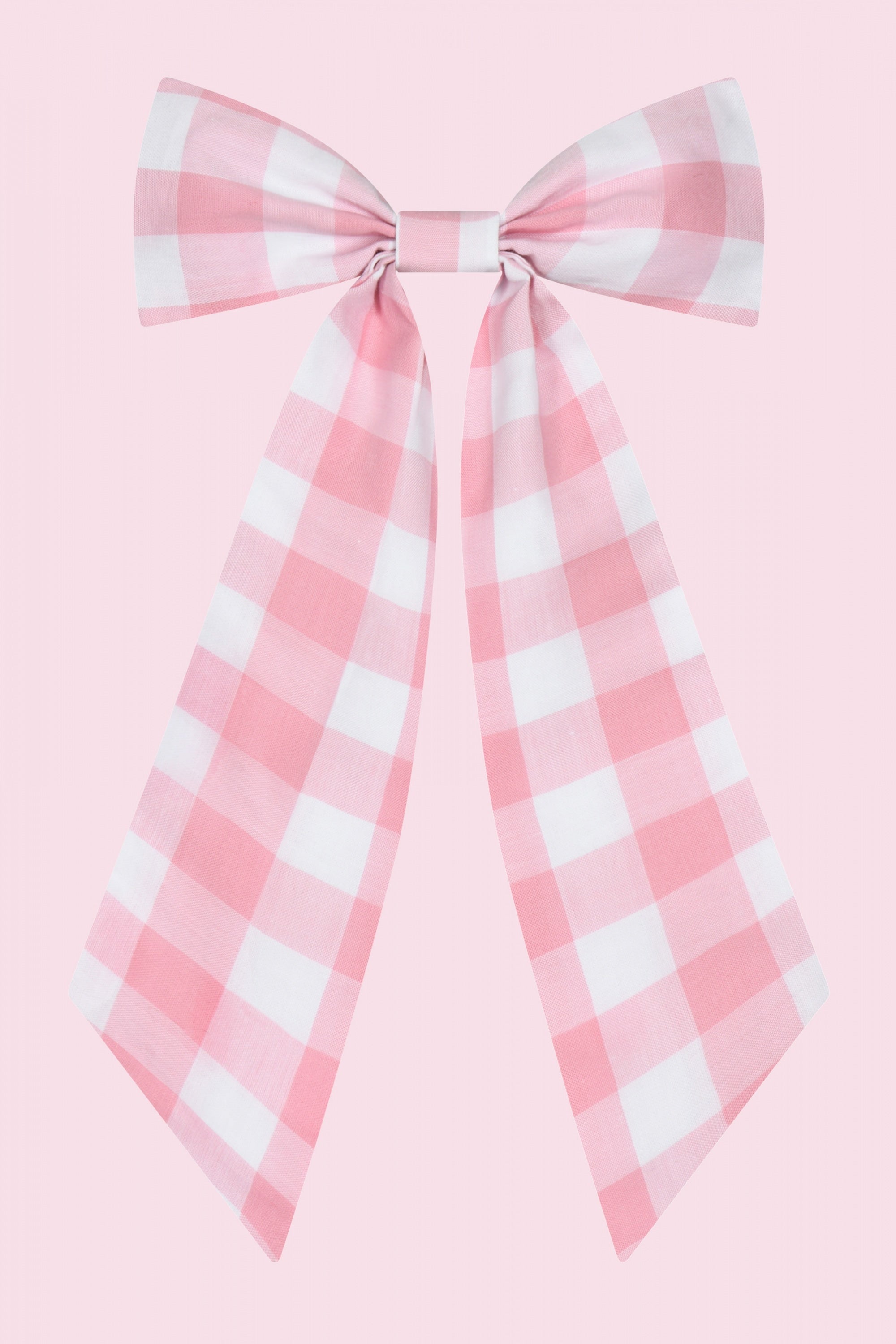 Large Gingham Hair Bow