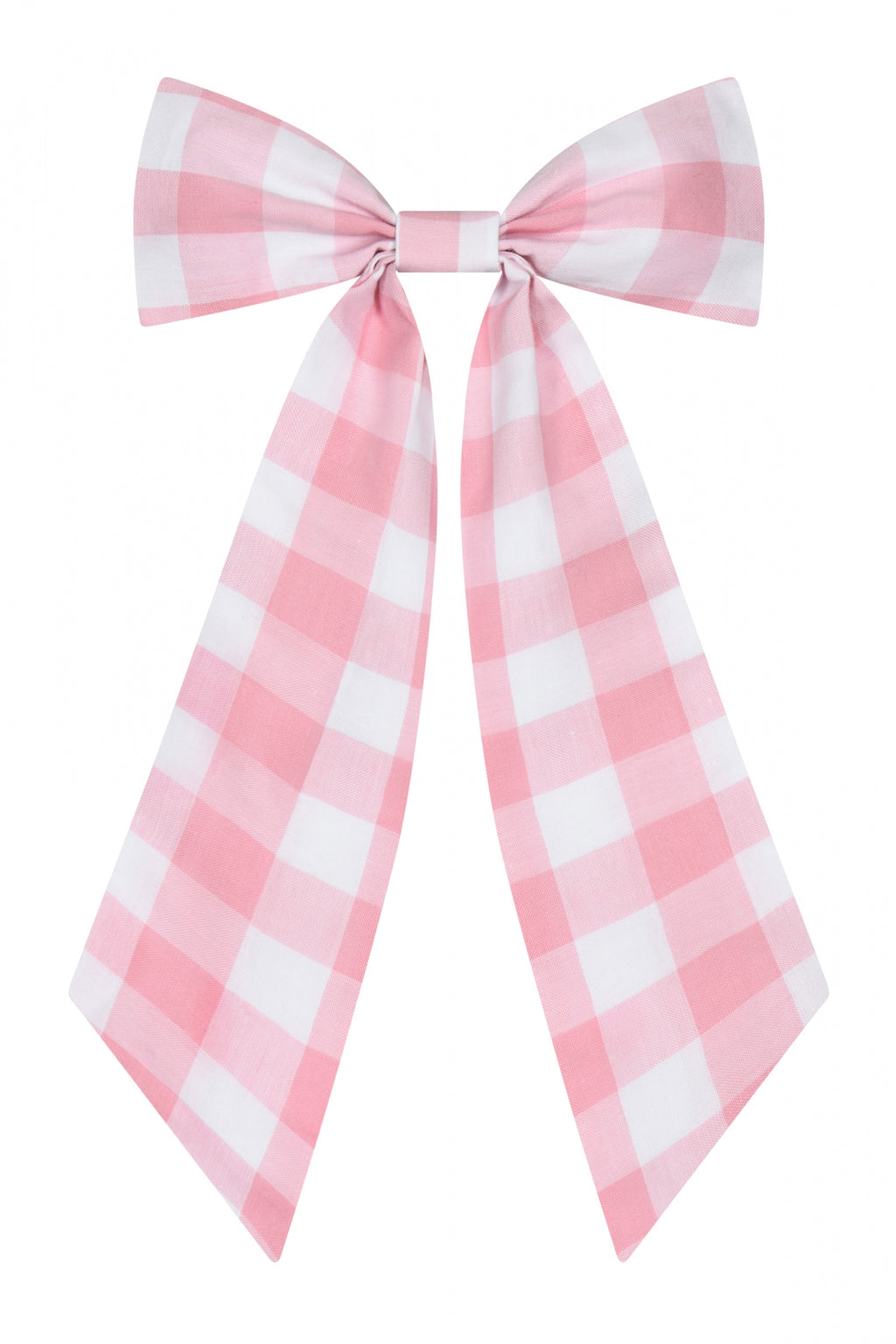 Large Gingham Hair Bow