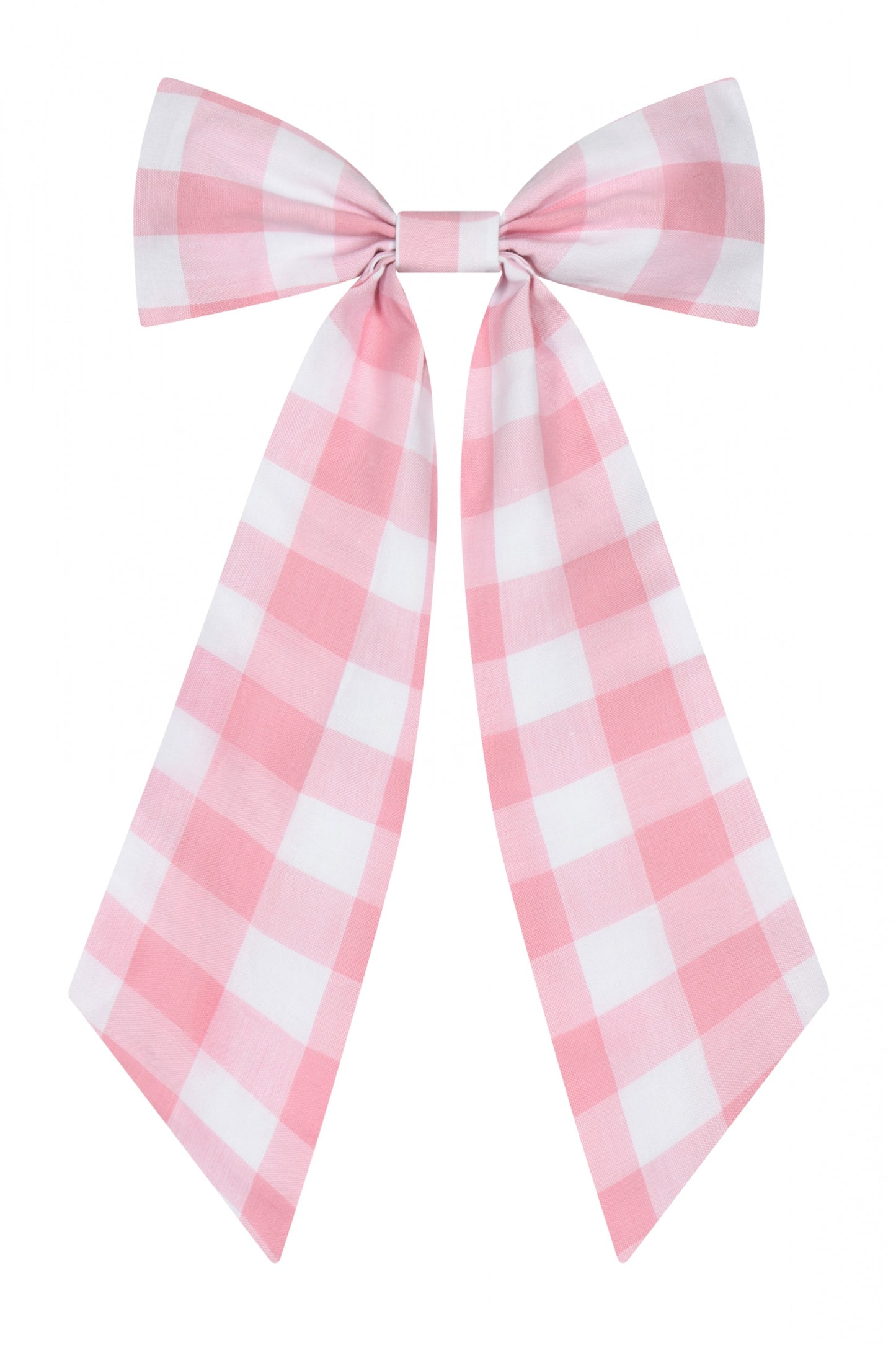 Large Gingham Hair Bow