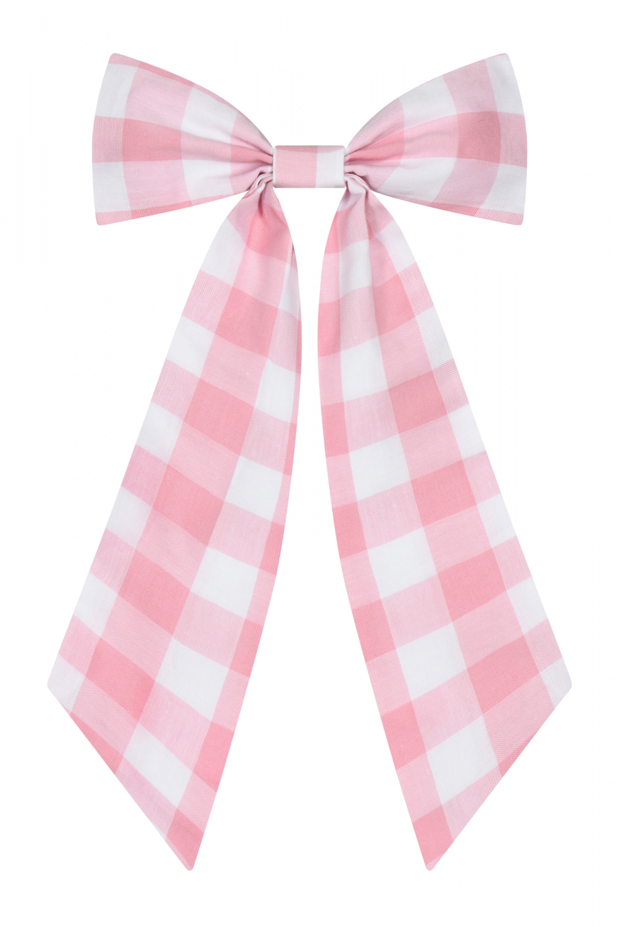 Large Gingham Hair Bow