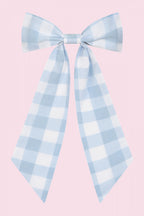 Large Gingham Hair Bow